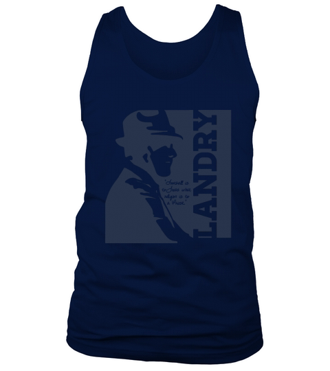 Wishful Inking Football Vintage Head Legendary Coach Tom Landry Men's Tank Top
