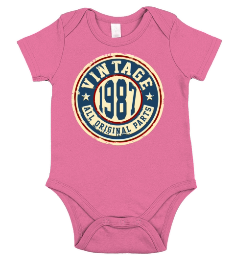 Vintage 1987 Short Sleeve Baby One-Piece