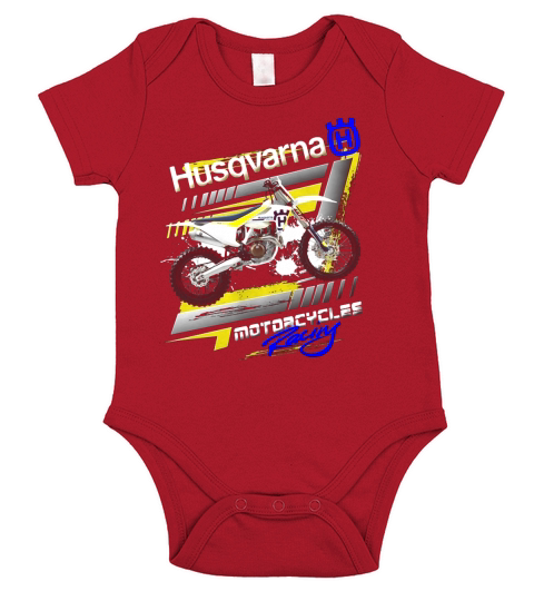 HUSQVARNA RACING - Sweat Shirt Short Sleeve Baby One-Piece