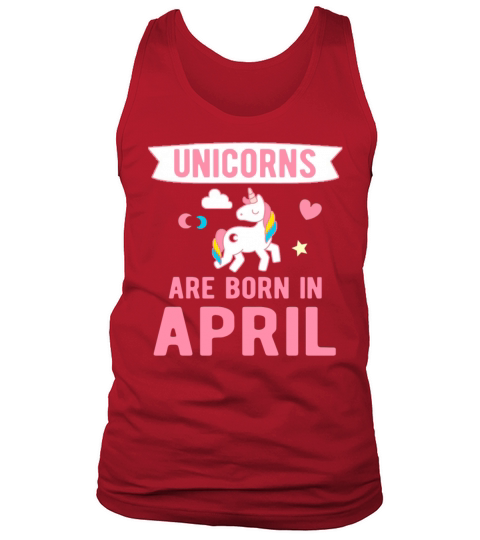 Unicorns are Born in April Men's Tank Top