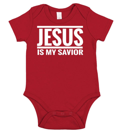 jesus is my savior Short Sleeve Baby One-Piece