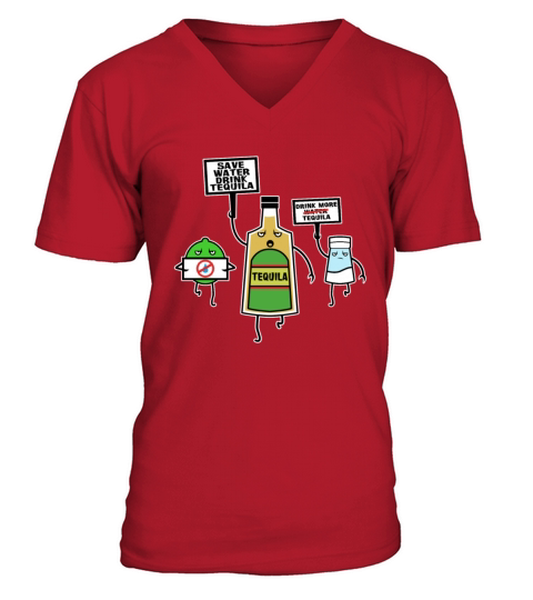 Save Water Drink Tequila Men's V-Neck T-shirt