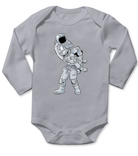 Galaxy Astronaut Flying Armbar JiuJitsu Long Sleeve Baby One-Piece