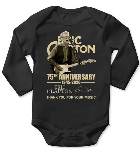 75th Anniversary Eric Clapton Thank You For The Memories Signatures shirt Long Sleeve Baby One-Piece