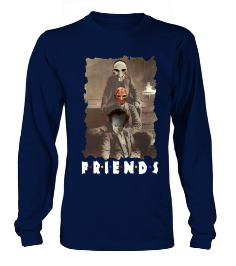 Friends Horror Movie Creepy Halloween Tshirt Women's Long Sleeve