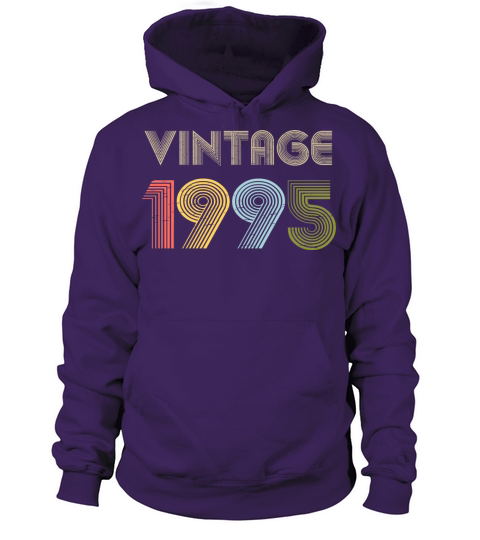 26th Birthday Vintage Shirt Born In 1995 Gift Tee Women's Hoodie