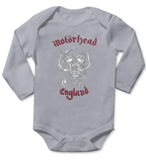 Motorhead Heavy Long Sleeve Baby One-Piece