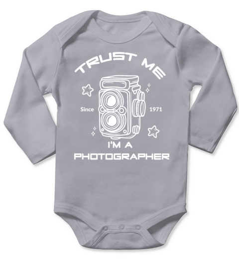Best Photographer 50th Round Birthday Long Sleeve Baby One-Piece