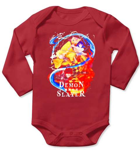 Slayer Demon Anime Graphic Long Sleeve Baby One-Piece