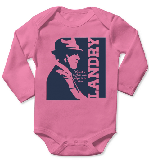 Wishful Inking Football Vintage Head Legendary Coach Tom Landry Long Sleeve Baby One-Piece