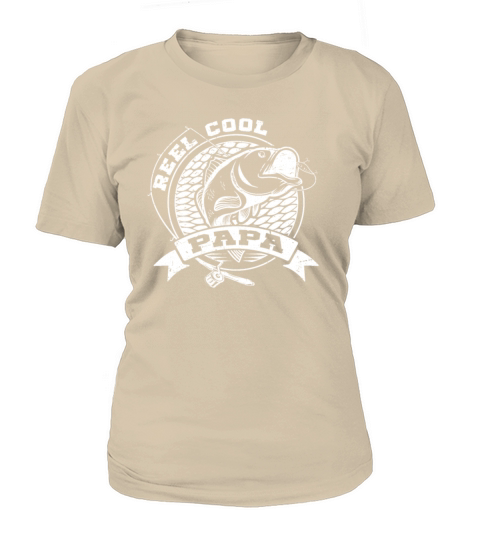 Reel Cool Papa Funny Fishing Gift for Grandpas Women's T-Shirt