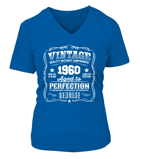 Vintage 1960 Aged To Perfection V-neck T-Shirt Woman