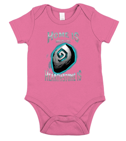 home is where the hearthstone is Short Sleeve Baby One-Piece