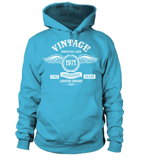 Vintage Perfectly Aged 1971 Women's Hoodie
