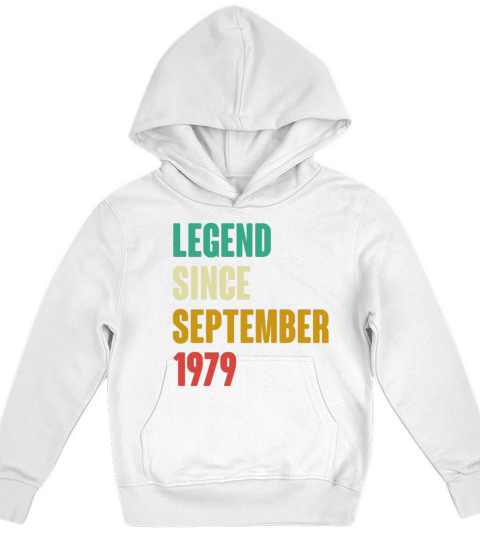 September 1979 43rd Birthday 43 Years Old Bday Gi Kids Hoodie
