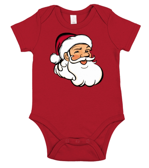 Merry Christmas Santa Claus Short Sleeve Baby One-Piece