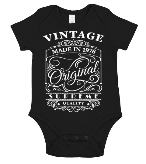 Vintage Made in 1976 Original Short Sleeve Baby One-Piece