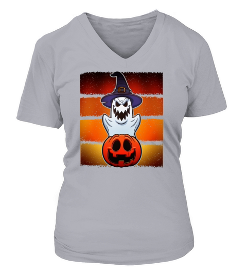 Halloween Ghost Pumpkin Funny dead Women's V-Neck T-shirt