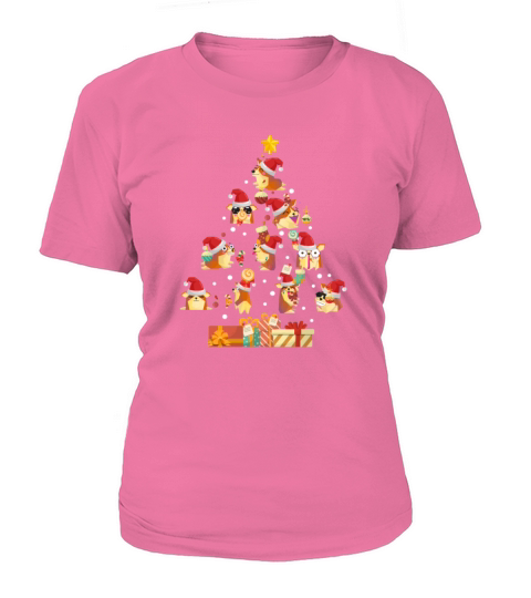 Corgi Dog Christmas Tree Women's T-Shirt