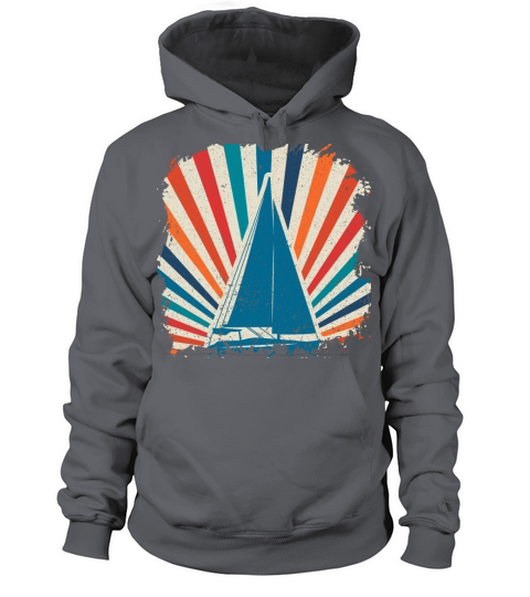 Sailing boat sailboat captain sea yacht retro sail Women's Hoodie