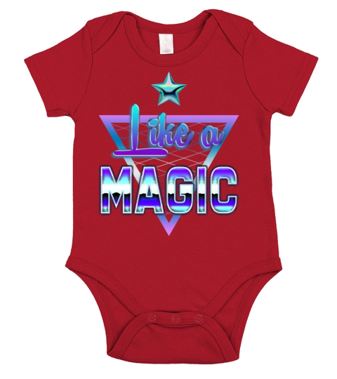 Like A Magic Vaporwave Short Sleeve Baby One-Piece