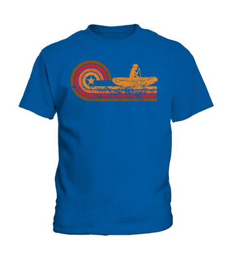 Retro Style White Water Rafting Vintage Kids T-Shirt