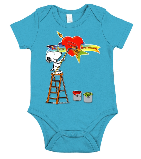 Snoopys Painting The picture- Tom Petty & the Heartbreakers Short Sleeve Baby One-Piece