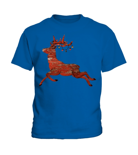 Abstract Christmas Reindeer Design Kids T-Shirt