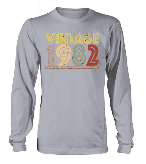 Vintage 1982 Retro Birthday Gift Women's Long Sleeve