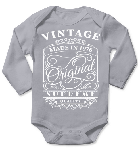 Vintage Made in 1976 Original Long Sleeve Baby One-Piece