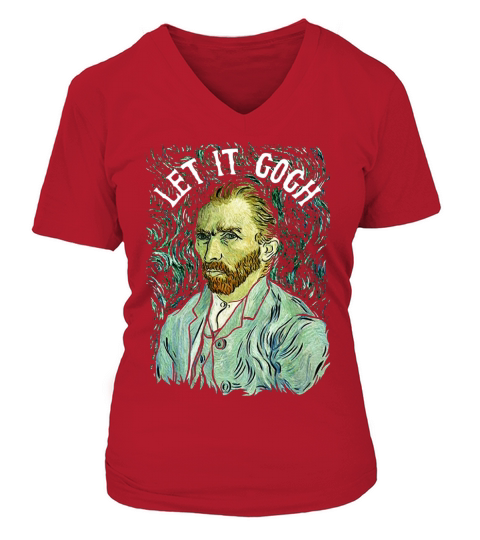 Funny Graphic Vincent van Gogh V-neck T-Shirt Woman