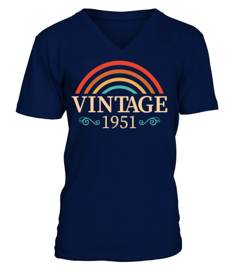 Vintage 1951 70th Birthday Est 1951 Men's V-Neck T-shirt