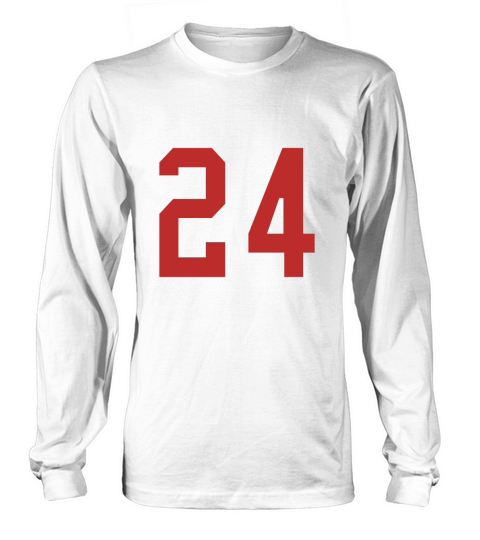 24 sports jersey football number Women's Long Sleeve