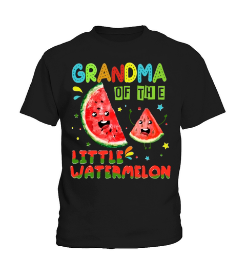 Funny Birthday Family T Shirt Grandma Watermelon Kids T-Shirt