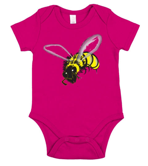 Bee Short Sleeve Baby One-Piece