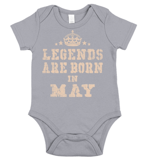 Legends are Born in May Short Sleeve Baby One-Piece