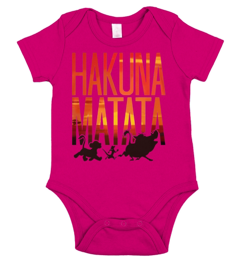 Hakuna Matata Short Sleeve Baby One-Piece
