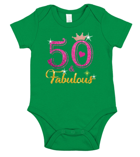 50 Fabulous Queen Shirt 50th Birthday Gift Womens Short Sleeve Baby One-Piece