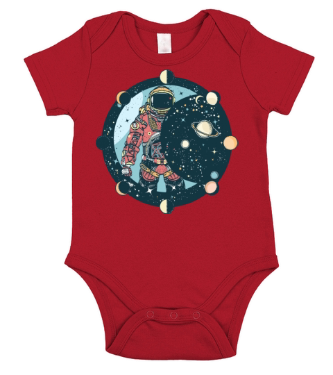 Astronaute Fun and original Short Sleeve Baby One-Piece