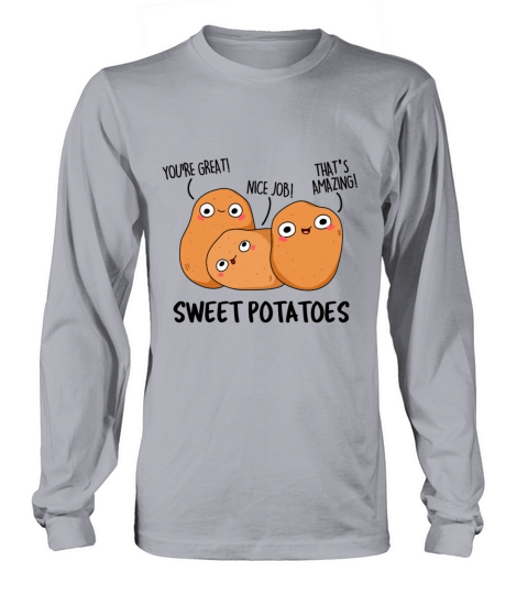 Sweet Potatoes Cute Food Pun Men's Long Sleeve