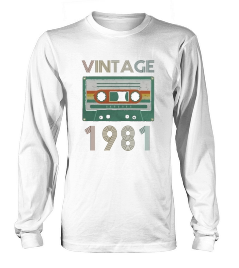 1981 Vintage Cassette Tape Long sleeved Unisex