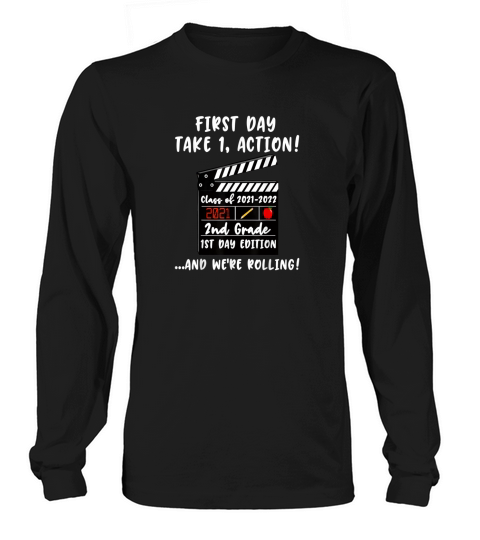 1st day of school 2021 2022 2nd grade back to school meme t shirt men Long sleeved Unisex