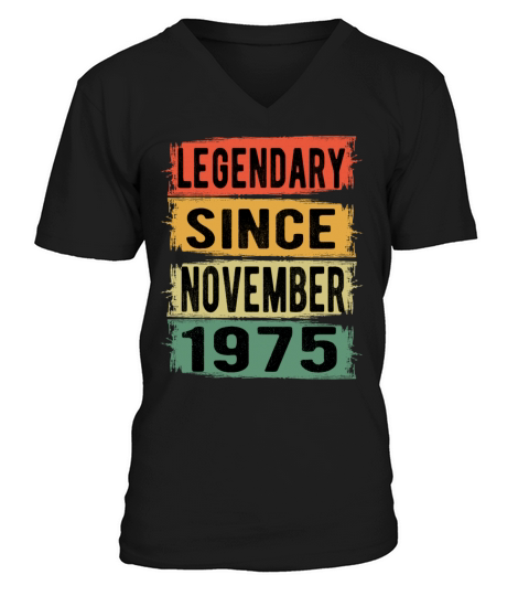 Birthday Gift November 1975 Men's V-Neck T-shirt