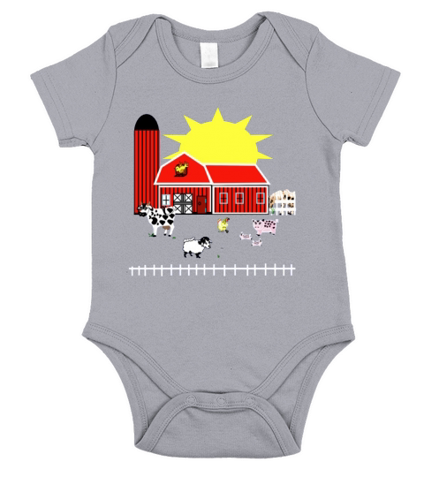 Farm Animals201753100419 Short Sleeve Baby One-Piece