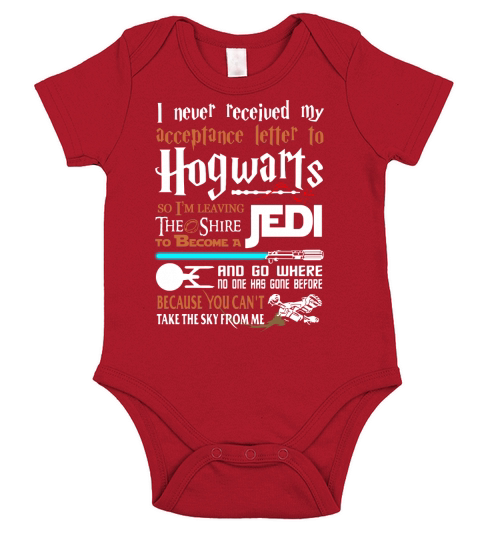 I Never Received My Acceptance Letter To Hogwarts T-Shirt - Ladies V-Neck Short Sleeve Baby One-Piece