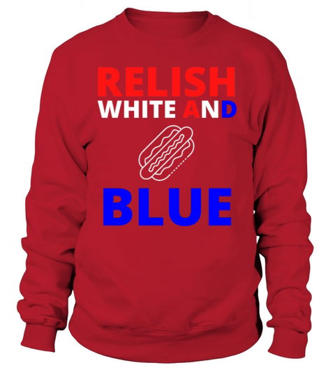Relish white and blue Women's Sweatshirt
