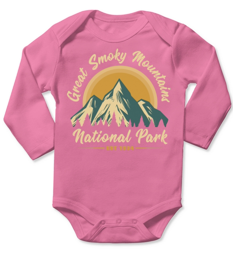 Great Smoky Mountains National Park Long Sleeve Baby One-Piece
