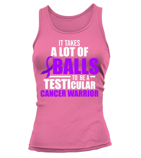 Testicular Cancer Survivor Lots Balls Purple Women's Tank Top