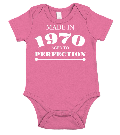 made in 1970 year of birth Anniversary year 50 Short Sleeve Baby One-Piece