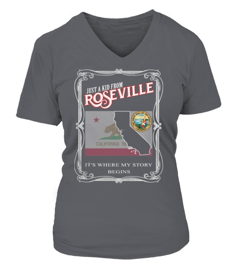 Roseville  - CALIFORNIA V-neck T-Shirt Woman